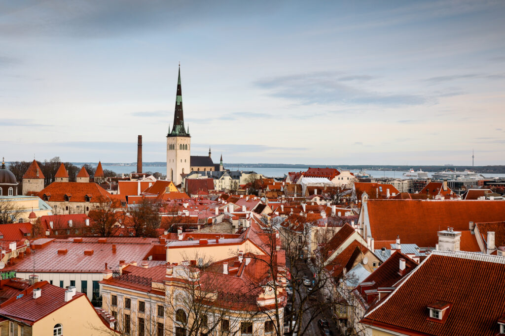 city views of Tallinn Estonia
