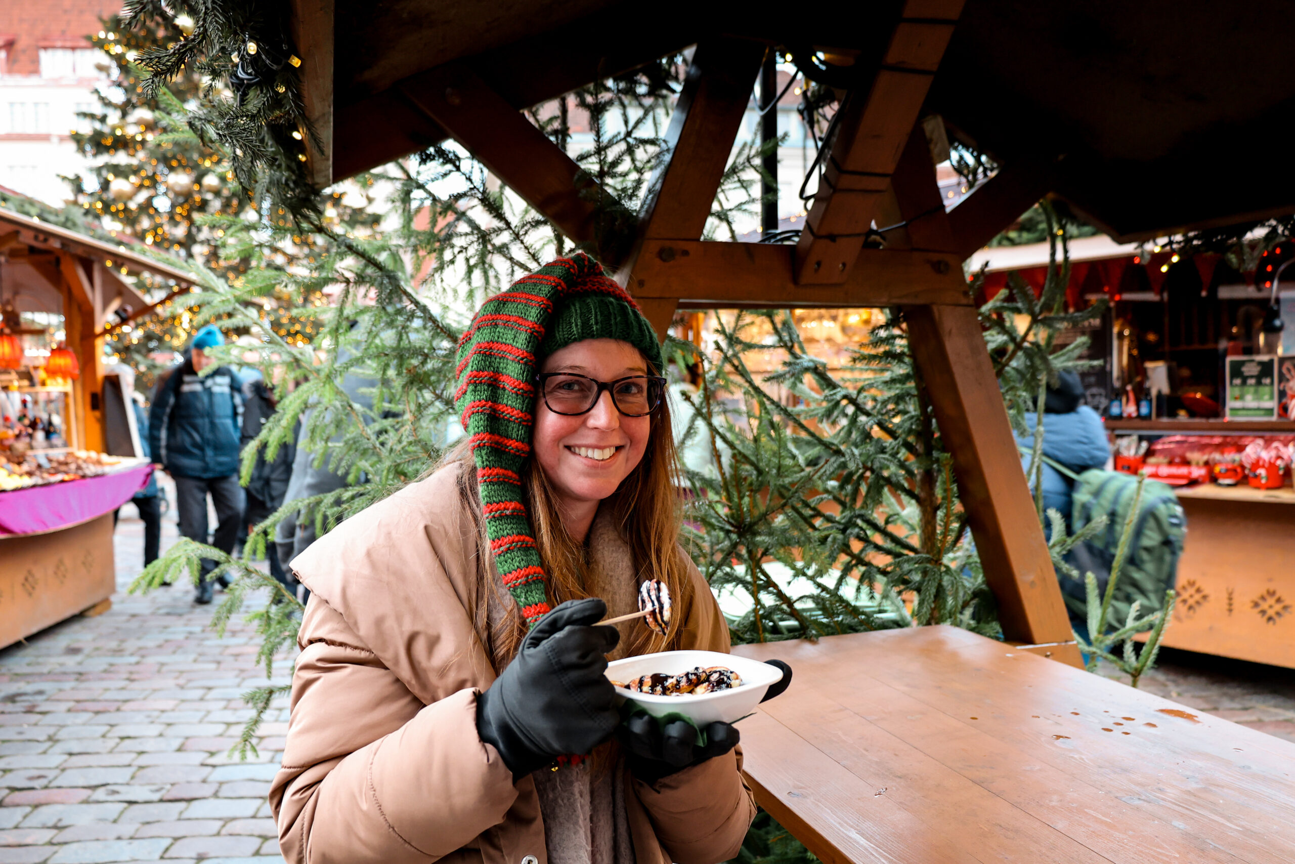 Estonian pancakes at Tillann Christmas Market