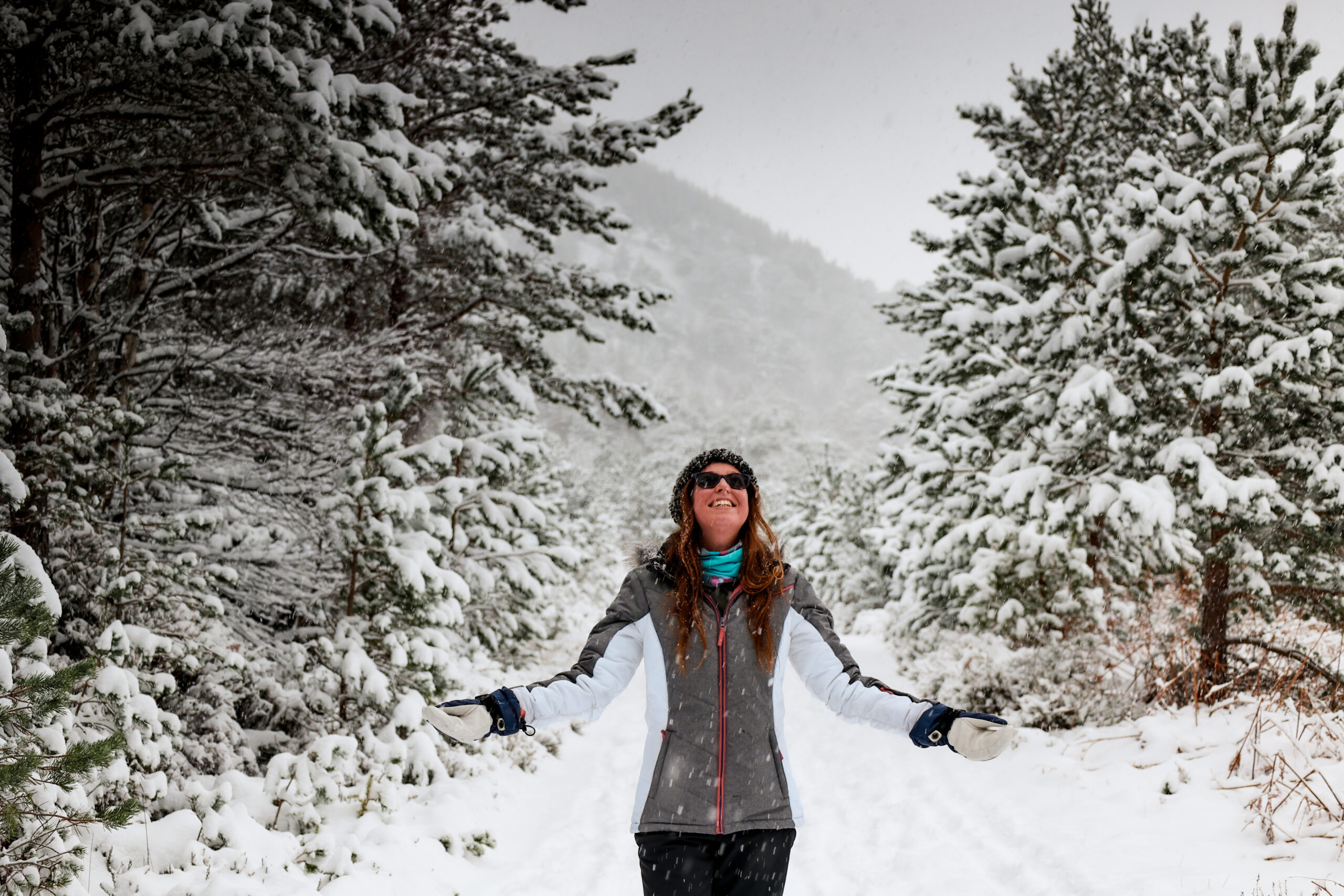 women in snow in the Cairngorms National Park