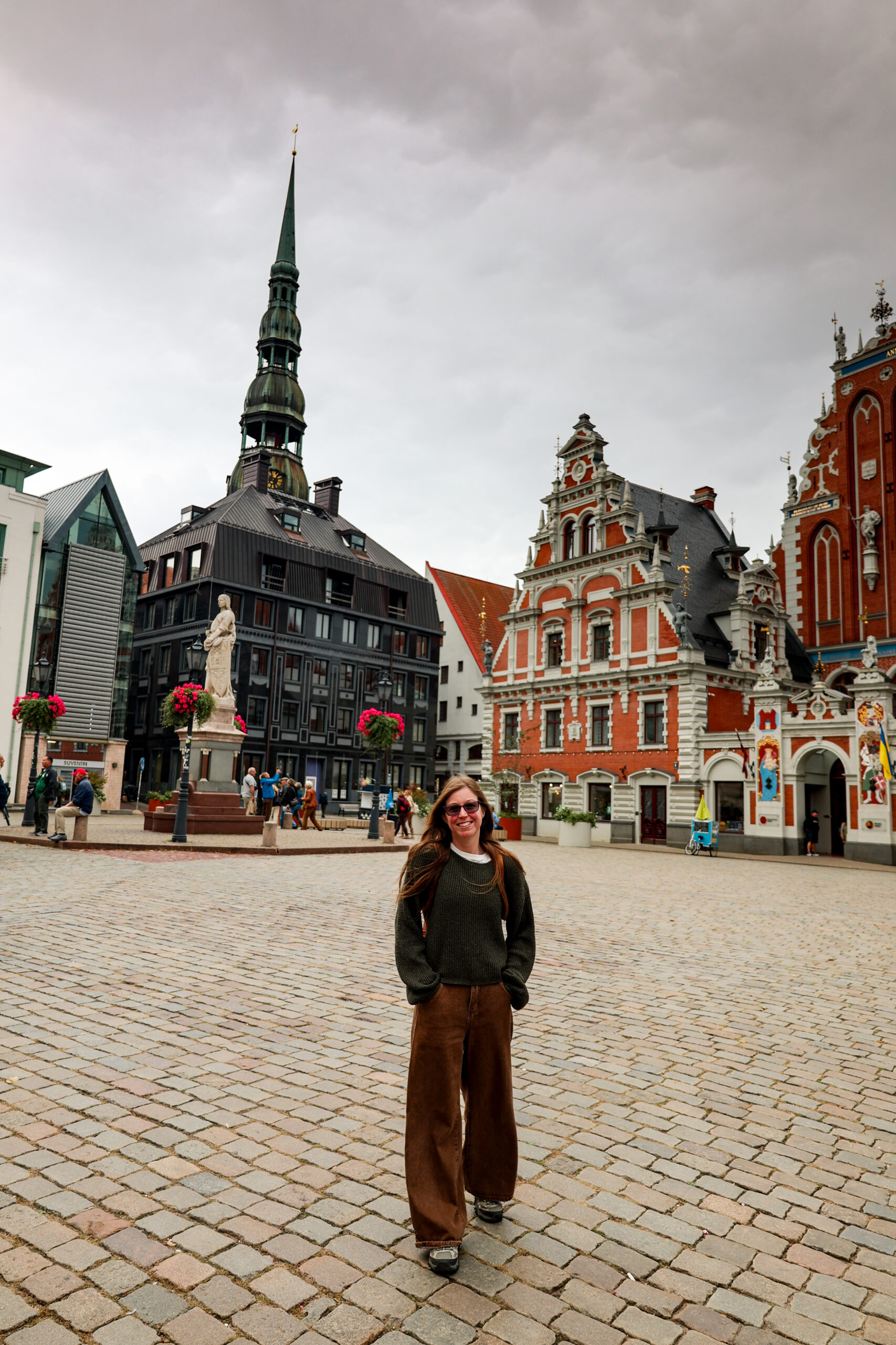 wome in old town Riga
