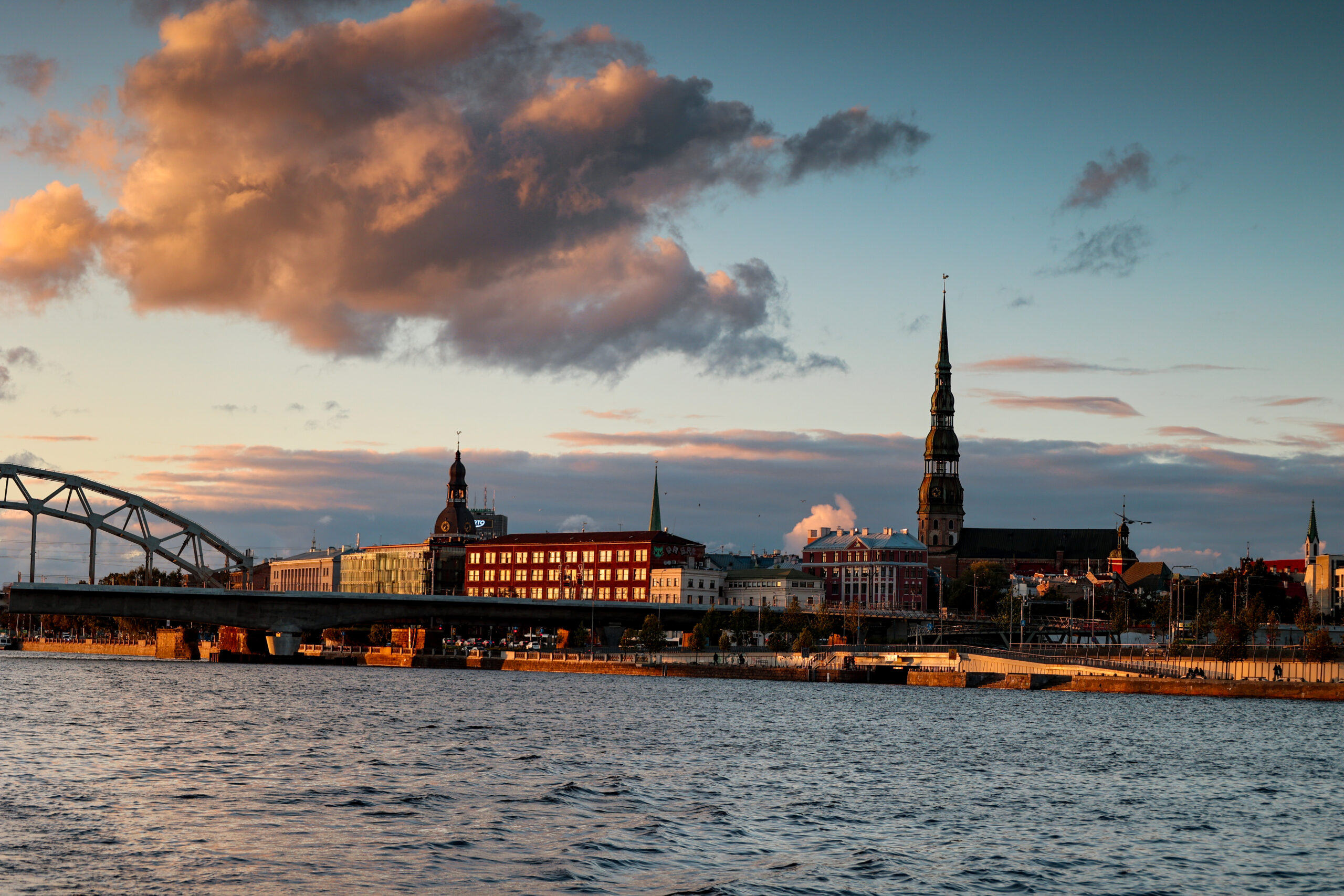Sunset over Riga