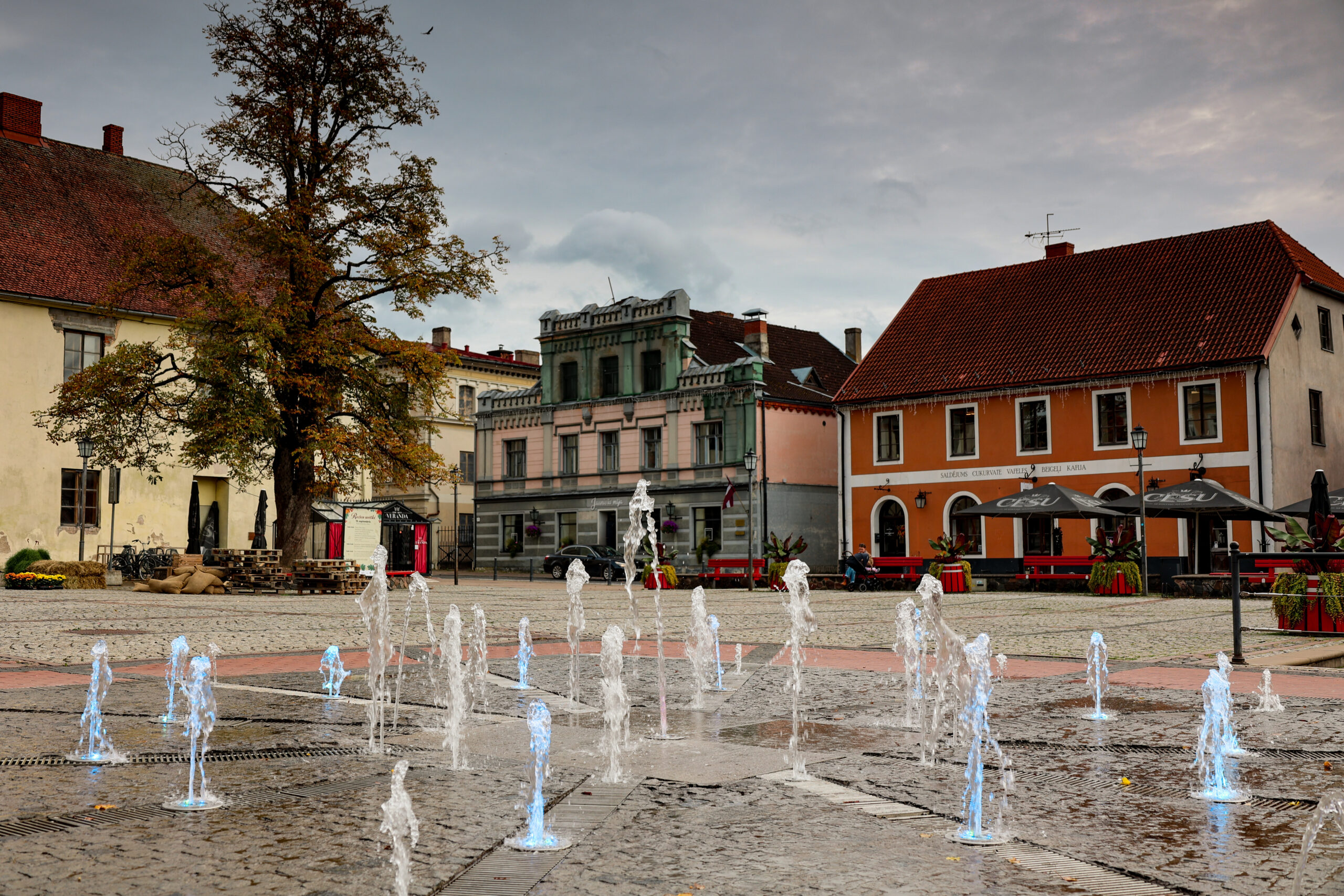 old building with a fountains